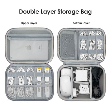 Hot Sale Waterproof Hard Shell Digital Gadgets Storage Bag Travel Organizer for Electronics Accessories HDD Earphone Storage Box