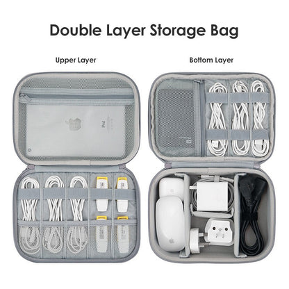 Hot Sale Waterproof Hard Shell Digital Gadgets Storage Bag Travel Organizer for Electronics Accessories HDD Earphone Storage Box