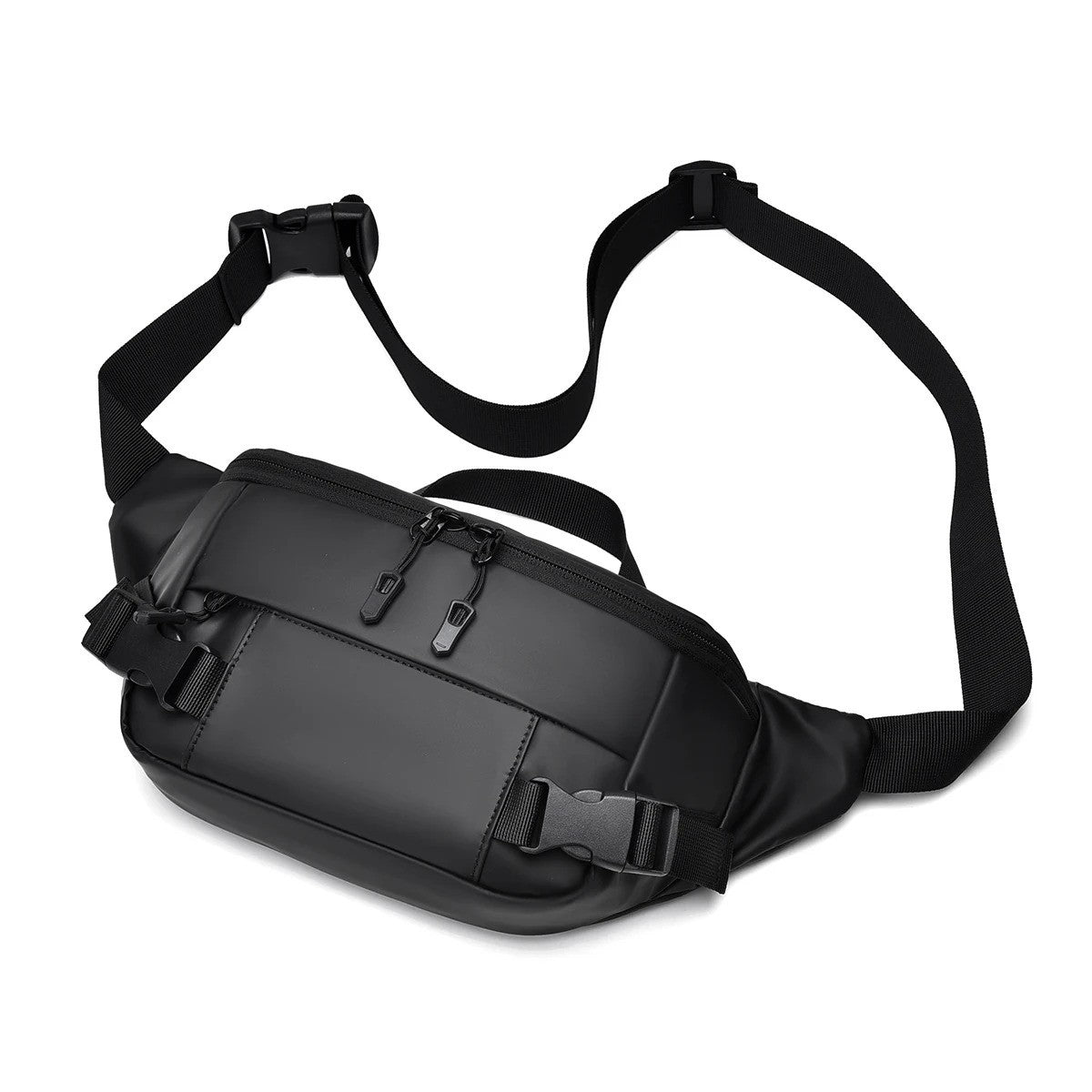 Men Multifunctional Chest Bag Solid Color New Messenger Bag Versatile Portable Shoulder Bag Large Capacity Crossbody Bag