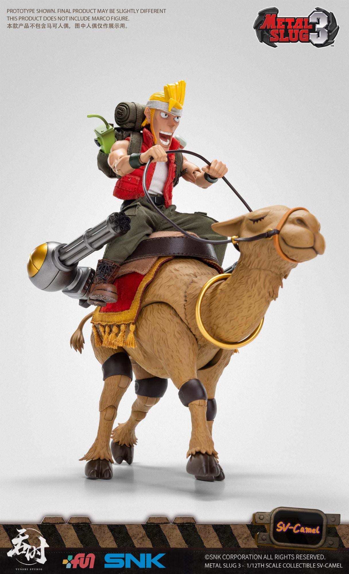 Em Estoque Tunshi Studio 1/12 Metal Slug 3 Camel Chariot TS-014 Montaria Figura Modelo Ornamento Brinquedo Colecionável Presente