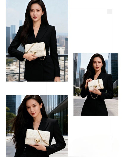 Women's Fashionable Casual Embroidered Butterfly Pattern Shoulder/crossbody Chain Small Square Bag, Mini Clutch