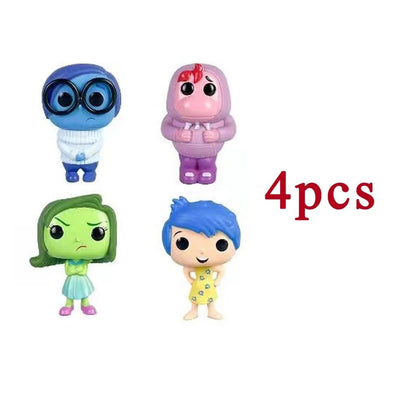 Anime Divertidamente 2 Alegria Ansiedade Raiva Tristeza Nojinho Medo Boneco POP Brinquedos de Ação Filme de Desenho Animado Bonecos de PVC