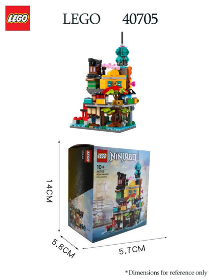 Lego 40705 Micro Ninjago Jardim Cidade Blocos de Construção para Meninos e Meninas Construindo Brinquedos Infantis