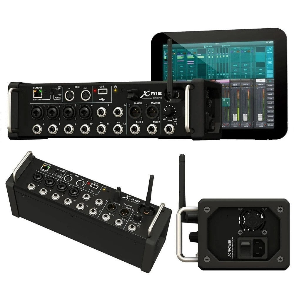 Mesa de Som Digital Controlada por Tablet XR18, Console Profissional de Mixer de DJ com DSP para Sistema de Áudio com Line Array