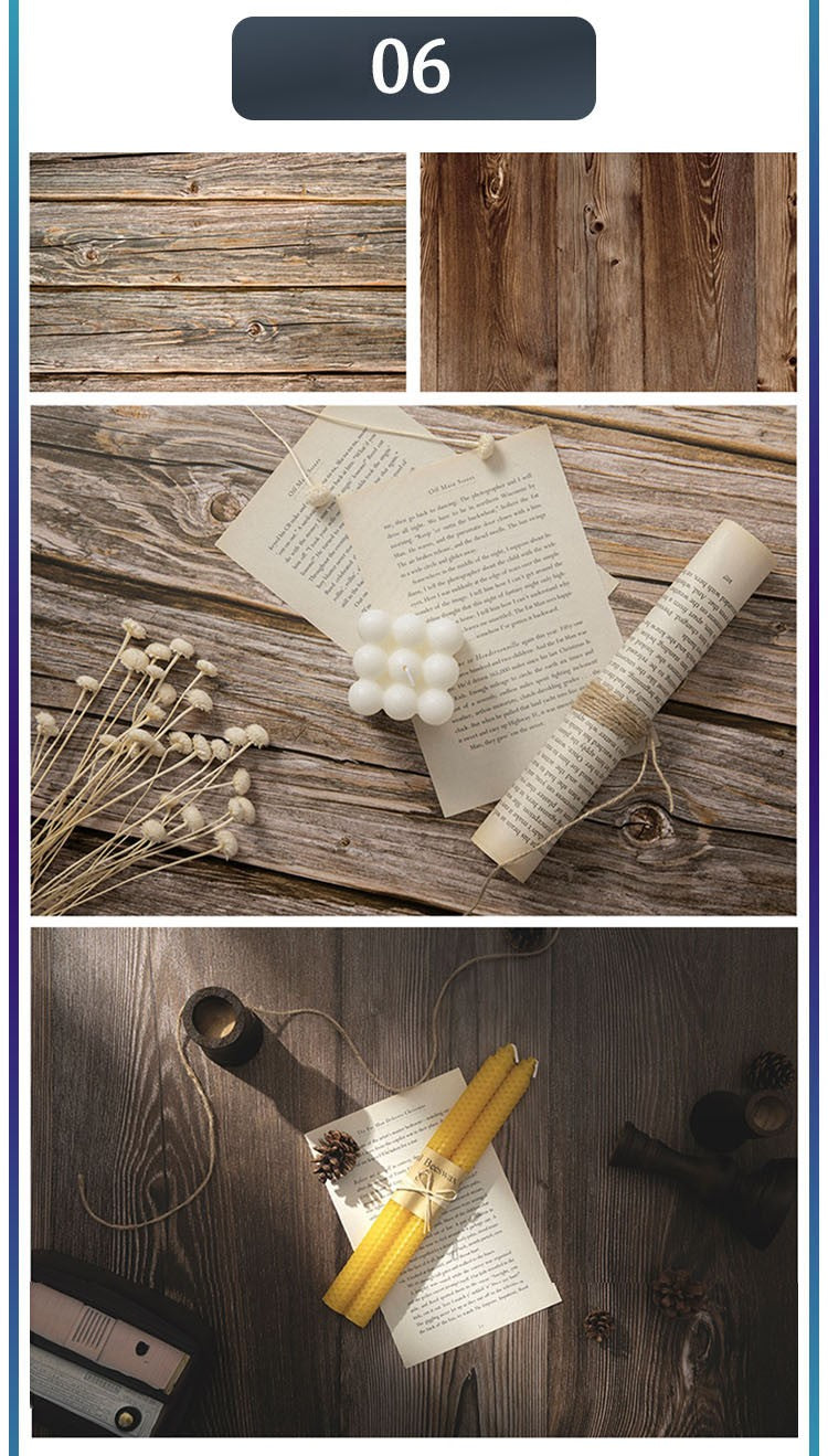 Marble Photography Backdrops 57*87CM 2 Sided Wood Grain Photo Background Wallpaper Studio Waterproof Products Photographic Props