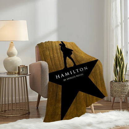 Classic Play Musical Blanket Plush Nap Sofa rug for Living Room H-Hamilton-ES Warm Office Bedroom Birthday Home Travel Kid Gifts