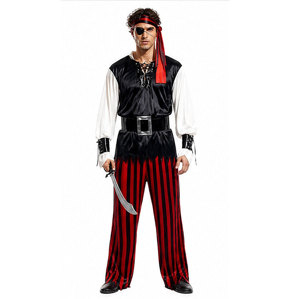 Adult Vintage Pirate Cosplay Full Set Gothic Party Costume For Masquerade Carnival Stage Theme Photoshoot Halloween Cosplay