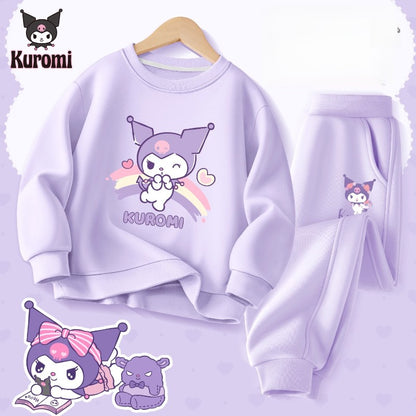 Baby Girl Clothes Set Autumn Kid Kunomi Sweatshirts Pullover Sweet Top & Pants 2pcs Suit Children Fashion Tracksuits Outfits