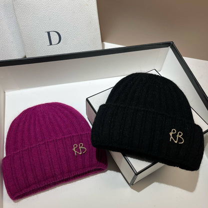 Women Ribbed Stretch Knit Beanie Soft Slouchy Wool Hat Extreme Cold Weather Warm Ear Protection Winter Fashion Cap