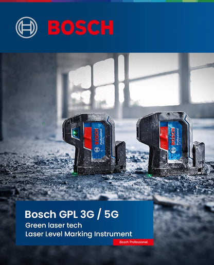 Laser Bosch GPL 3G 3 Pontos Nivelamento Automático GPL 5G 5 Pontos Nível a Laser de Alinhamento Instrumento Profissional Laser de Pontos Verde
