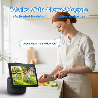 Câmera IP WIFI Tuya 5K 10MP Externa 5G Wifi Câmera PTZ de Lente Dupla Onvif Vigilância CCTV Rastreamento AI Alexa/Câmera de Segurança Goggle