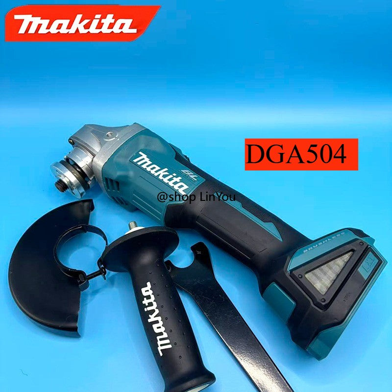 Esmerilhadeira angular elétrica a bateria de lítio Makita DGA504 18V 6.0Ah 125mm sem escova