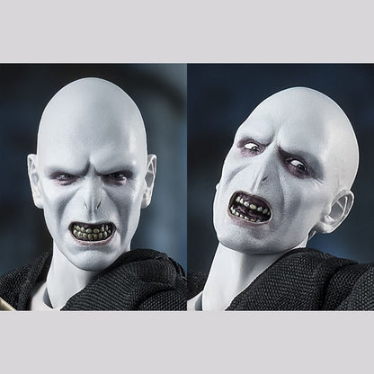 Kit Modelo Original Bandai Harry Potter e o Cálice de Fogo SHF Lord Voldemort Anime Action Figure Coleção Brinquedos de Modelo Acabados