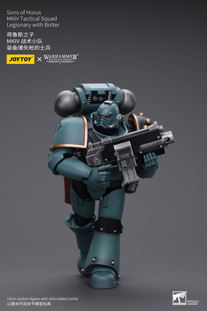 JOYTOY Warhammer 40k 1/18 Bonecos de Ação Anime 12cm Sons of Horus MKIV Esquadrão Tático Coleção Modelos Brinquedos