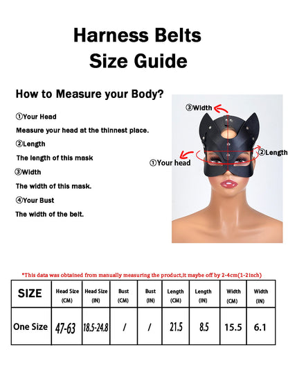Fashion PU Leather Half Face Fox Mask for Cosplay Adult Halloween Party Nightclub Game Accessory Unisex Decoration Toys