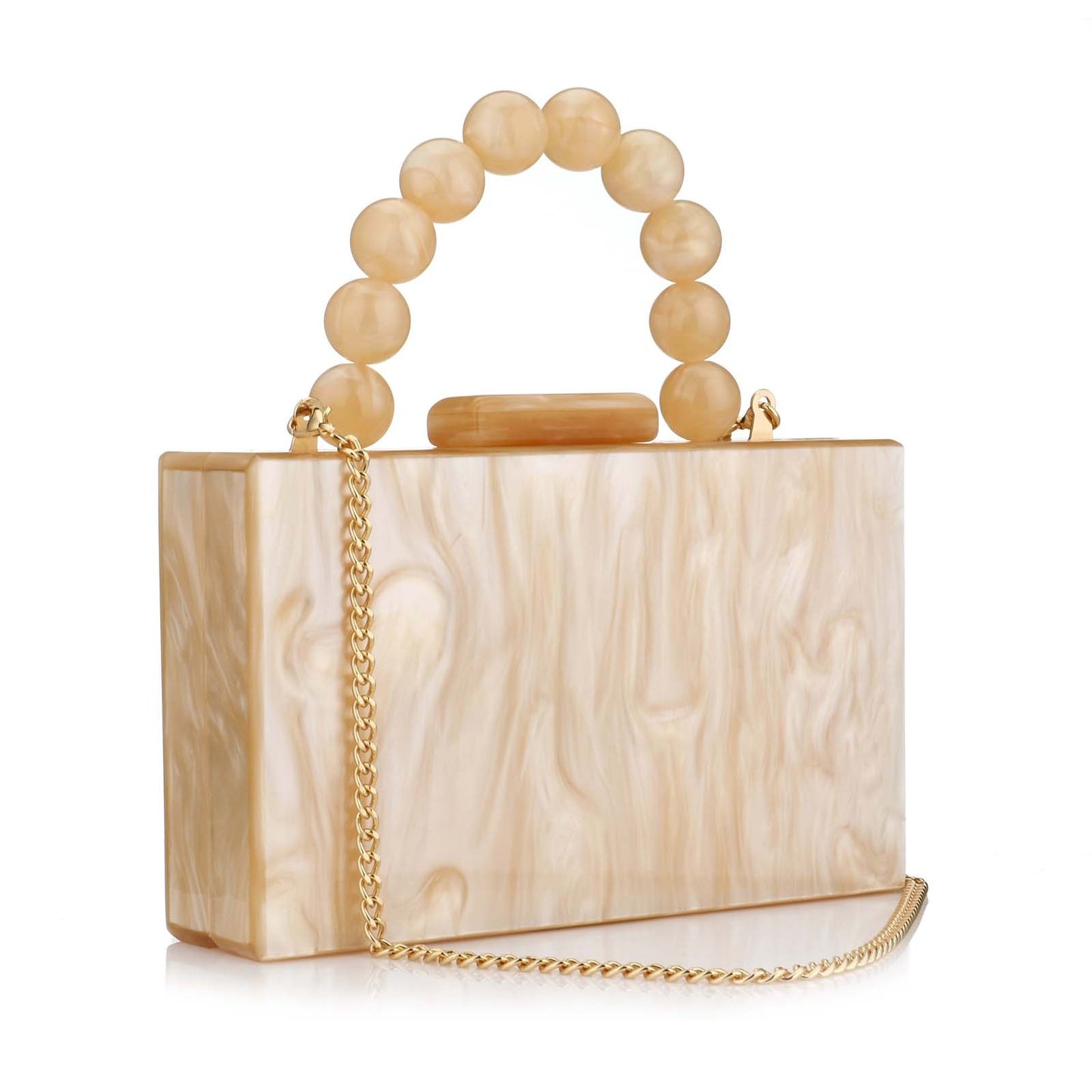 Acrylic Handbag Casual Trend Small Square Bags Women Clutches Wedding Party Dating Lady Trendy Evening Bags Chain Shoulder Bag