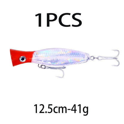 Iscas de Pesca Popper Topwater 11cm 23g 13cm 43g Pesca Boia Artificial Pesca de Baixo, Lúcio, Carpa, Wobbler, Artigos de Pesca