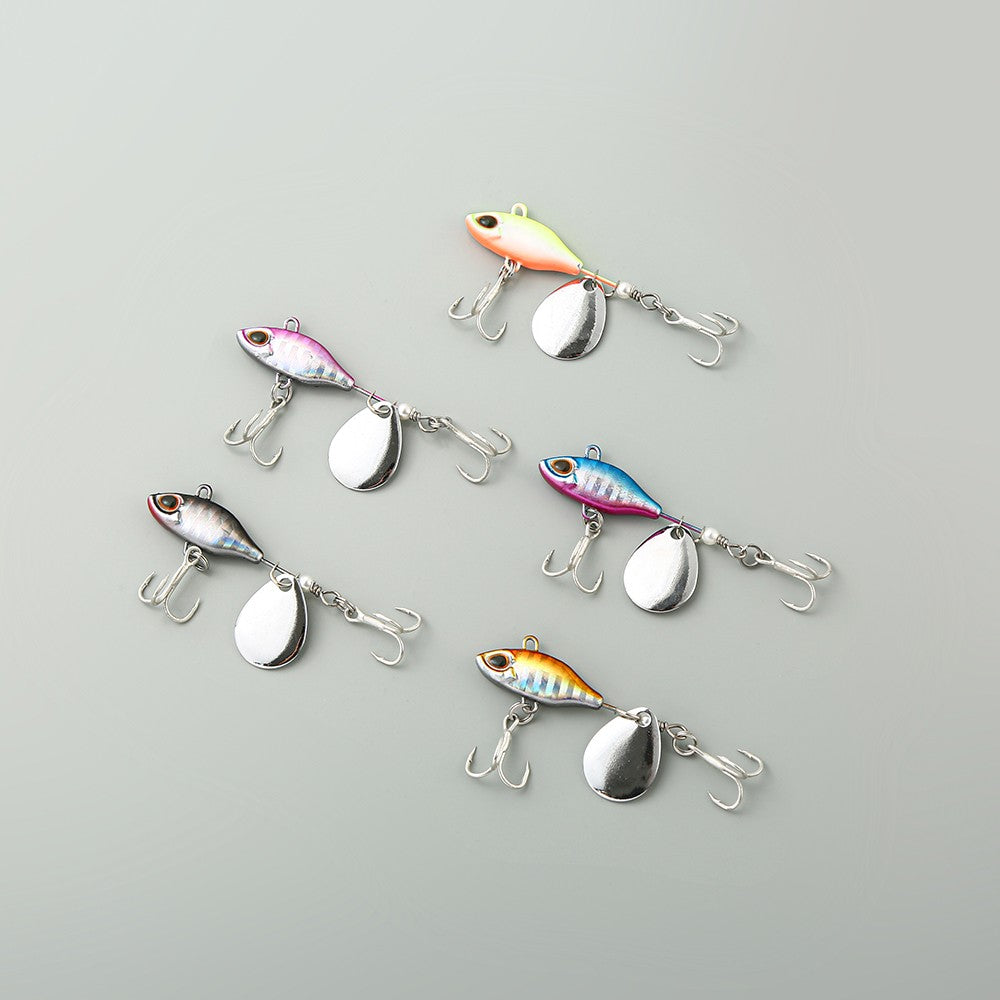 7/10/14g Isca Giratória VIB Vibração Longa Colher Rotativa com Cauda Giratória Isca Pesca Jig Trator Iscas Duras Pesca Pesca