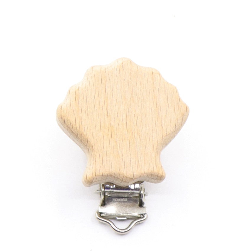 5Pcs/Sets Baby Pacifier Clips BPA Free Cute Modelling Beech Pacifier Clip Baby DIY Cartoon Animal Wooden Log Nipple Chain Holder