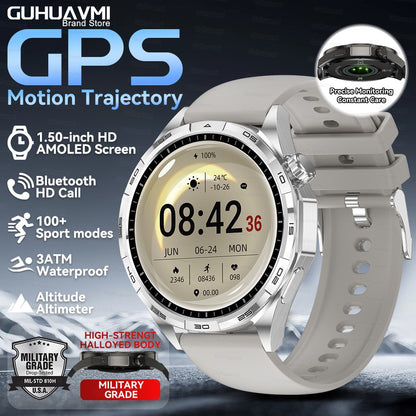 Smartwatch 2026 Novo Watch 6 Pro Masculino Tela HD AMOLED GPS Trajetória de Movimento Frequência Cardíaca Chamada Bluetooth SmartWatch IP68 à prova d'água
