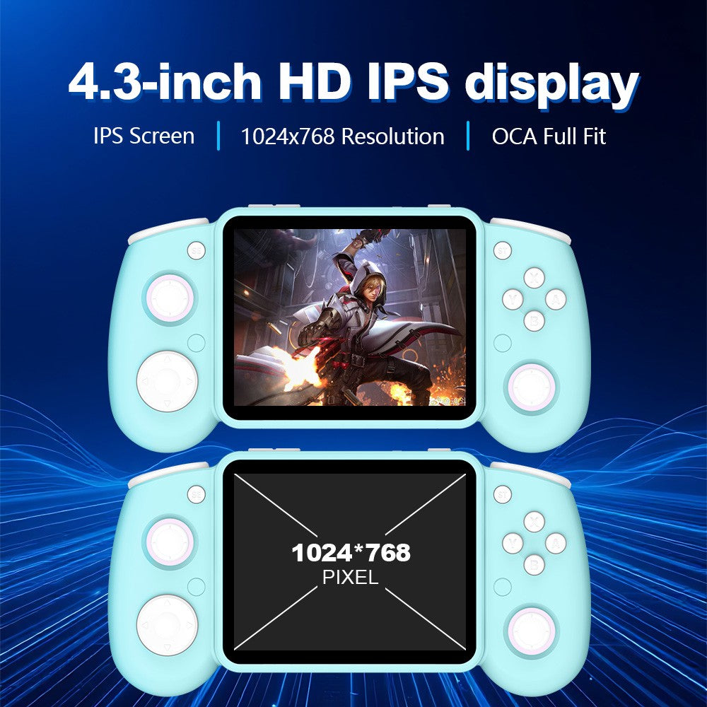 AISLPC RG43H PRO Retro Handheld Game Console 22000+Games Dual System 4.3‘’IPS Screen 2.4G WiFi Online Play Portable Game Player