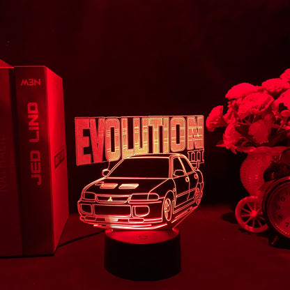 Sports Car 3d Illusion Lamp for Kids Bedroom Decor Nightlight Touch Sensor Atmosphere Birthday Gift Supercar Led Night Light