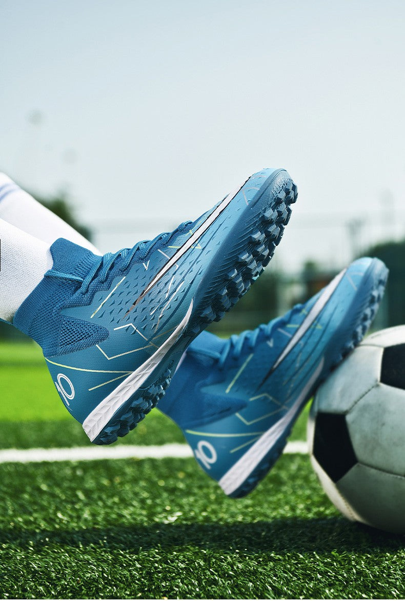 Hot Sale Mens Soccer Cleats High Ankle Football Shoes Long Spikes Outdoor Soccer Traing Boots For Men Women Soccer Shoes