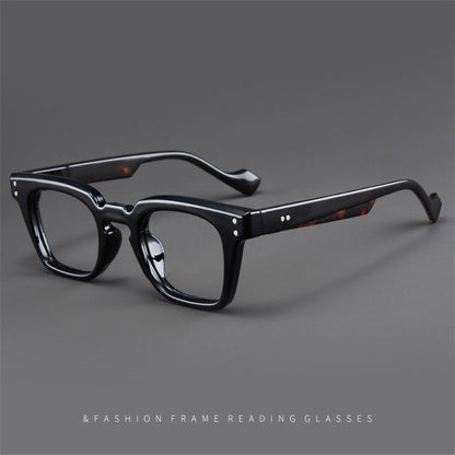2025 New Large Frame Square Presbyopic Reading Glasses Women Men Vintage Spectacles With 0 +1.0 +1.5 +2.0 +2.5 +3.0 +3.5 +4.0