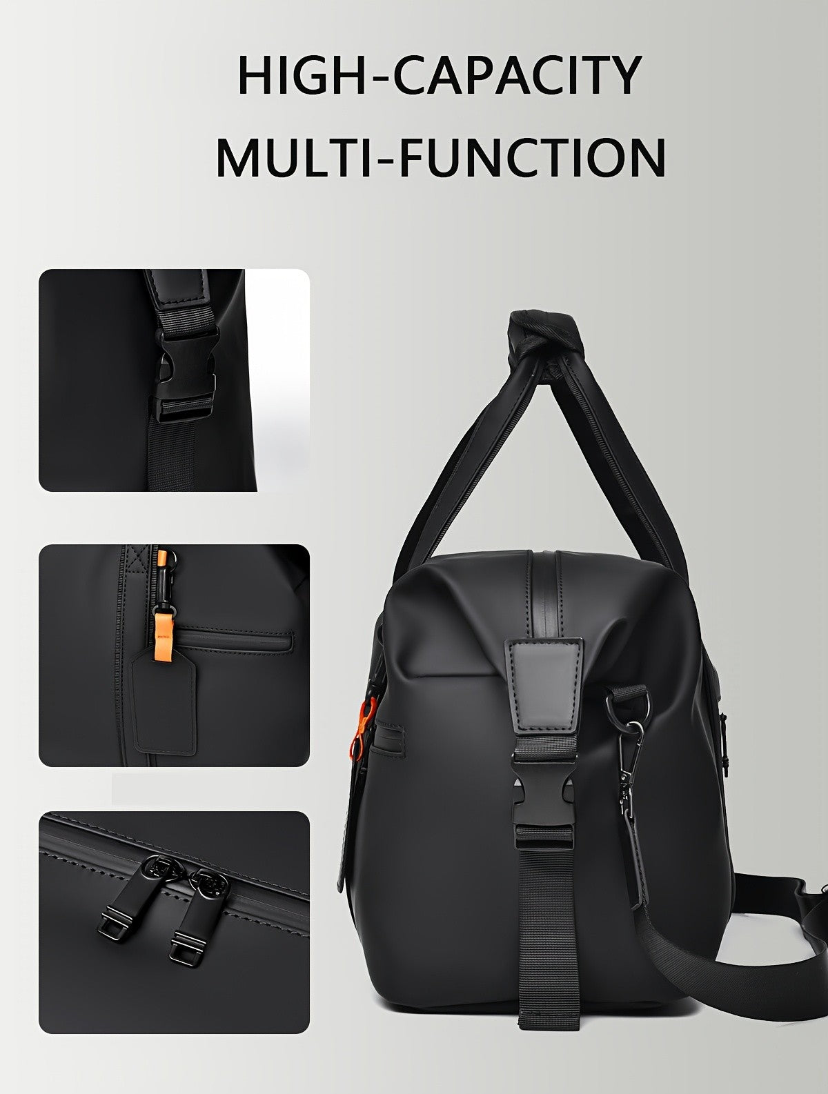 Large Capacity Travel Bag,Portable Overnight Duffel Bag Unisex Sport Fitness Bag,Perfect For  Sports And Outdoor Adventures