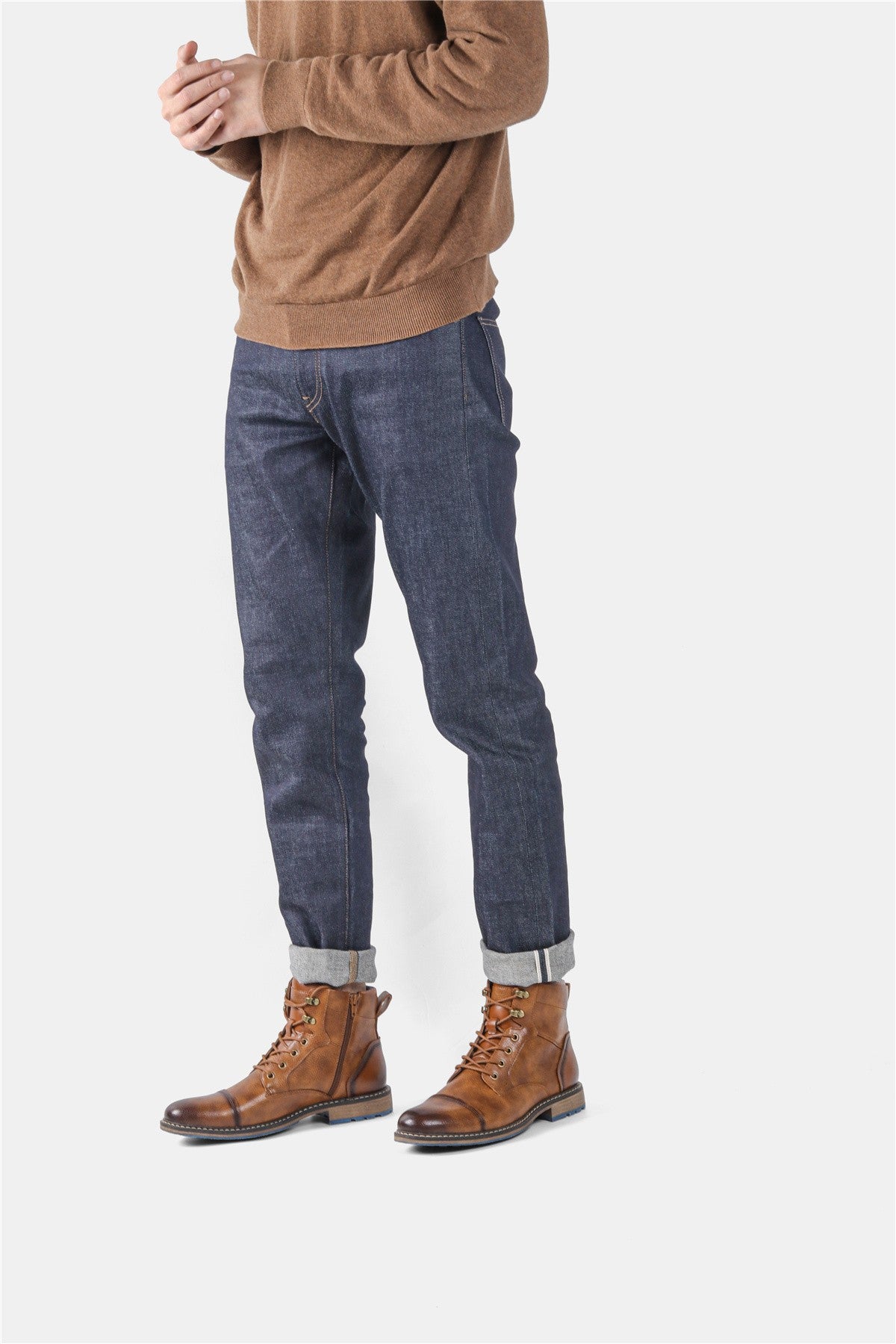 Botas masculinas retrô 2023, tamanhos 39-45, estilo confortável, de couro, para a primavera