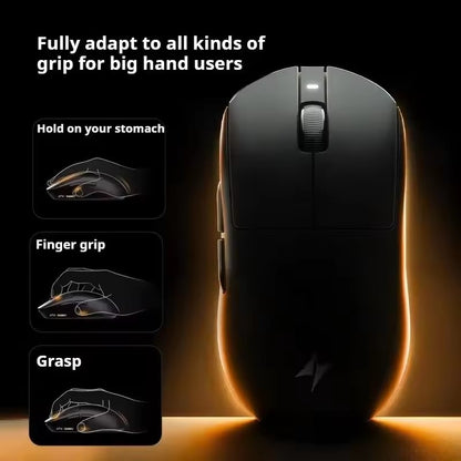 Mouse Sem Fio ATK Dragonfly A9 Series Tri Mode PAW3950 Nordic52840 8K 53g Leve Personalizável para Laptop Gamer PC Gaming