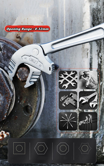 Chave Catraca de Mola com Travamento Automático, Chave Garra de Caranguejo Industrial Pesada, Mandíbula Larga Ajustável para Fabricação de Tubos Automotivos