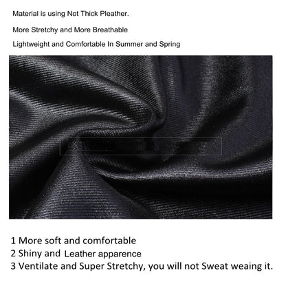 Spring Plus Size  Faux Leather Leggings Super Stretchy  Spandex Clothing PU Leather Pant Tummy Control