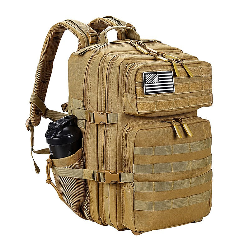 LHI Mochila Tática 45L/35L/25L para Homens e Mulheres, À Prova D'Água, Bolsa de Ginástica para Atletas, Mochila de Viagem para Caminhada ao Ar Livre com Porta-Garrafas