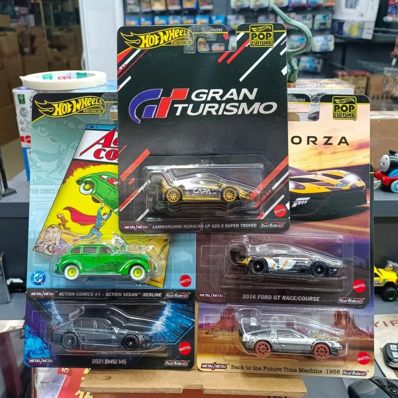 Coleção Hot Wheels HXD63 Pop Culture Original Séries Stranger Things Godzilla Batman Jaws Matrix Carros de Coleção Presentes