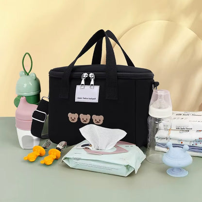 Baby Insulation Breast Milk Bottle Thermal Bag Portable Dot Mummy Travel Infant Feeding Milk Keep Warm Stroller Hang Tote