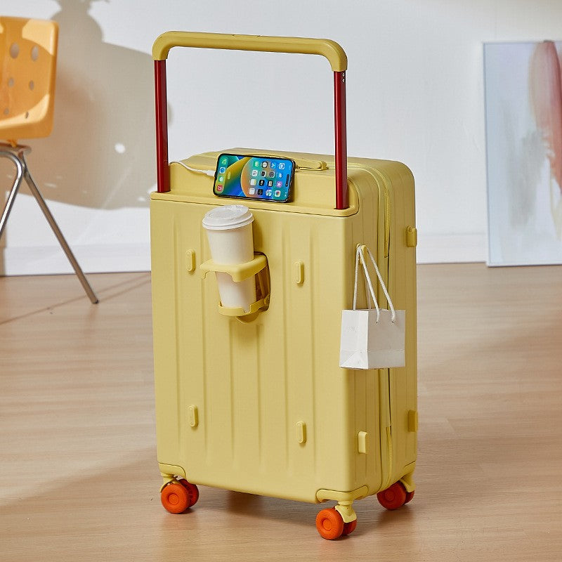 COLENARASuitcase 20"24"28 Inch Large Capacity Trolley Case ABS + PC Boarding Box Cart Type Travel Bag Universal Wheel Luggage