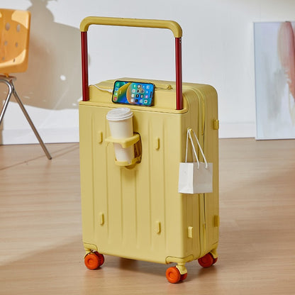 COLENARASuitcase 20"24"28 Inch Large Capacity Trolley Case ABS + PC Boarding Box Cart Type Travel Bag Universal Wheel Luggage