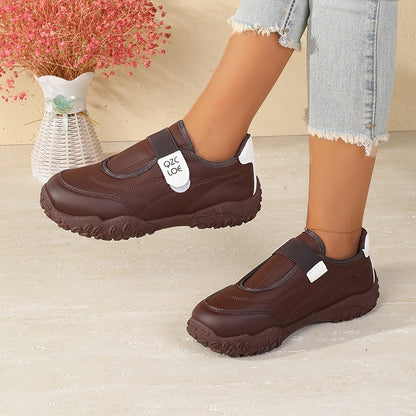 Soft Sole Non-Slip Work Shoes Comfortable for Feet Autumn Winter Women's Black Sneakers Slip-On Waterproof Kitchen Office