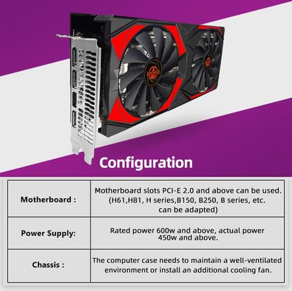 AIBOMAN NOVA AMD RX5700XT 8GB GDDR6 256Bit 7nm Placa de Vídeo para Jogos PCI Express 4.0x16 Montagem de Computador de Mesa