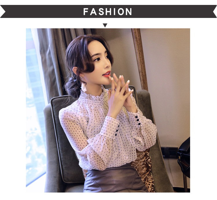 Long Sleeve Blouse Women Casual Striped Chiffon Blouse Shirt Fashion Women Blouses 2024 Top Female Blusa Feminina Women Tops A28