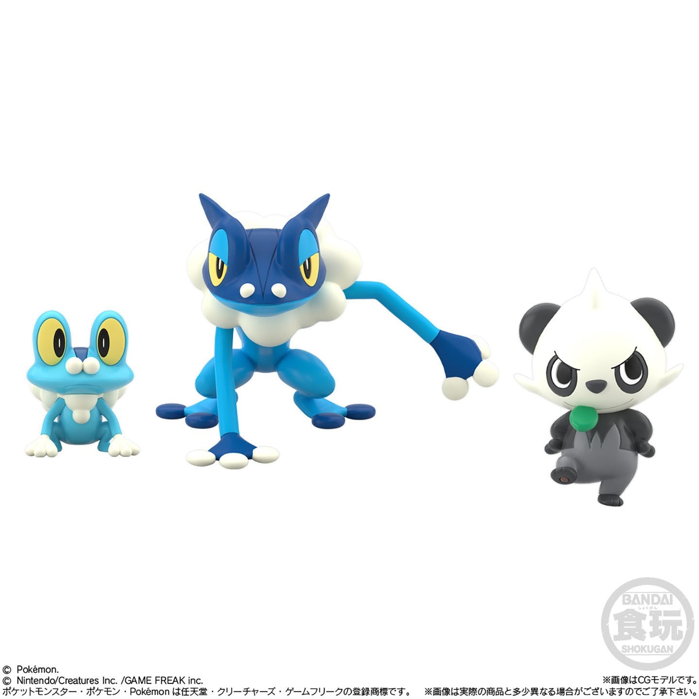 Bonecos Bandai Pokémon Scale World Região Kalos - Serena, Chespin, Quilladin, Greninja, Braixen, Pancham Brinquedo Colecionável de Presente