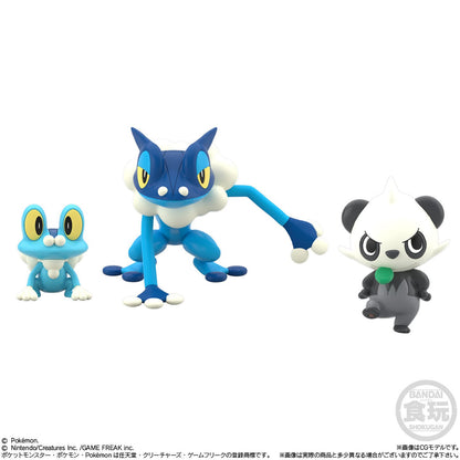 Bonecos Bandai Pokémon Scale World Região Kalos - Serena, Chespin, Quilladin, Greninja, Braixen, Pancham Brinquedo Colecionável de Presente
