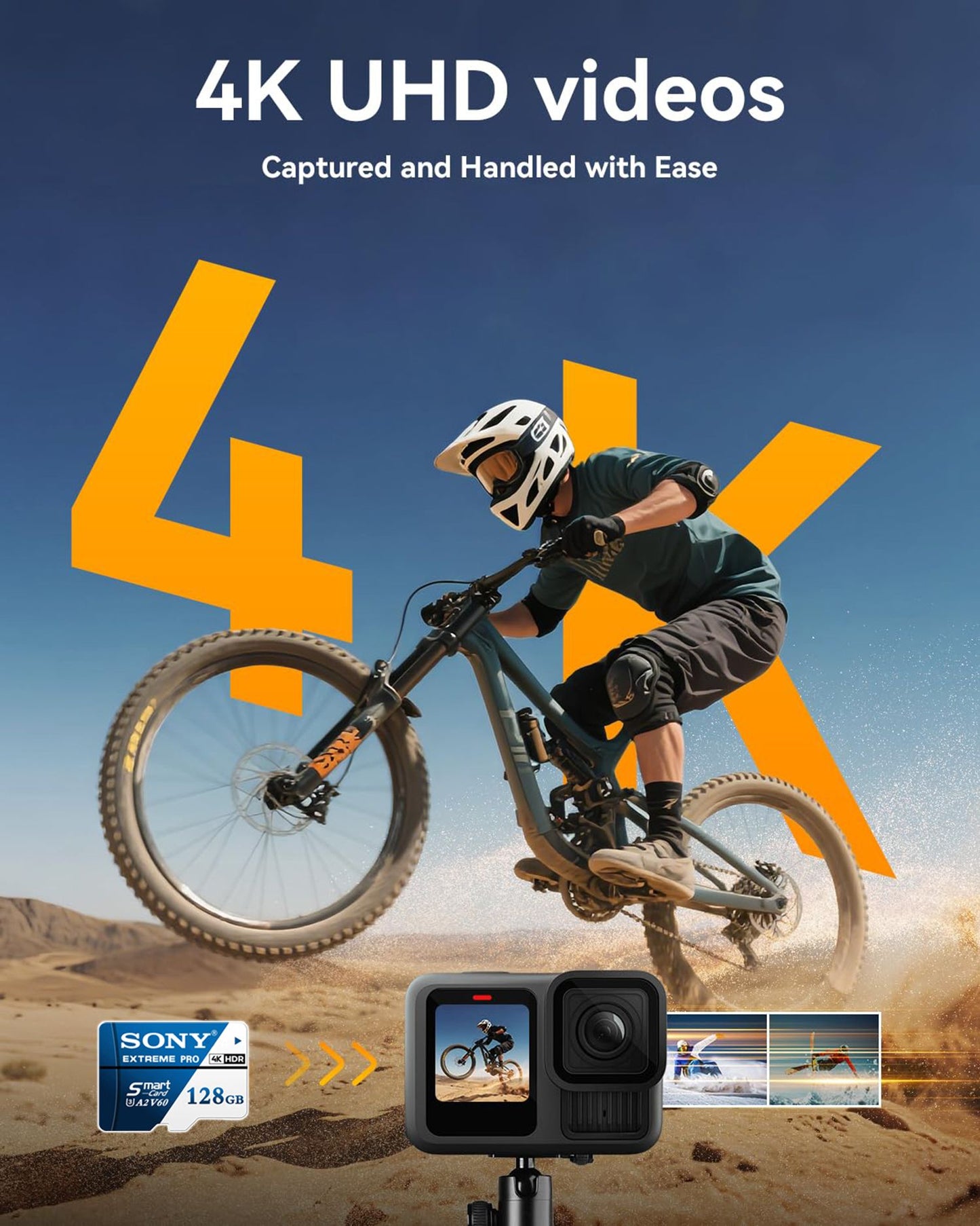 Cartão de Memória Sony SD de Alta Velocidade Micro SD Card 1024GB 512GB 256GB 128GB 64GB A2 V60 U3 Cartão de Memória TF para Celular Câmera PC
