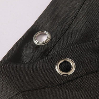Cortinas de Chuveiro Pretas Modernas Tecido Impermeável Cor Sólida Cortinas de Banho Para Banheiro Banheira Grande Cobertura de Banho Larga Com Gancho