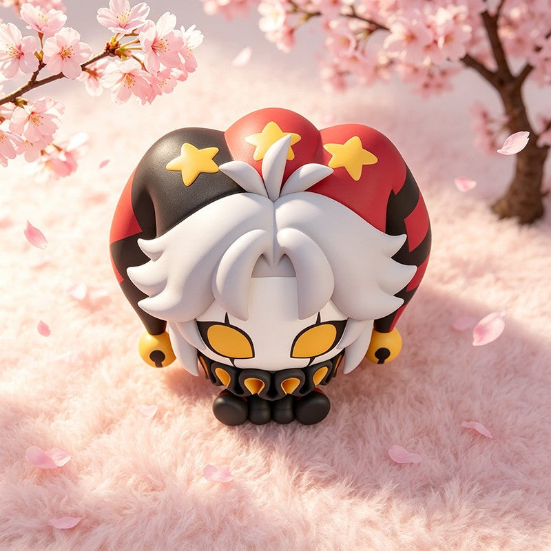 7CM Anime ?The Freak Circus Pierrot?  PVC Figures Model Figurine Sitting Position Model Desk Display Standing Ornament Fans Gift