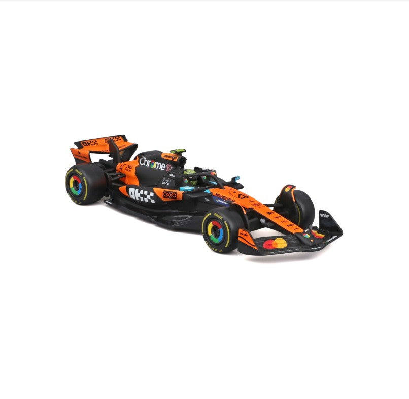 Burago 1:43 2025 F1 McLaren MCL39 #4 #81 Alloy Car Model Simulation Decoration Collection Christmas Birthday Gift Collection Toy
