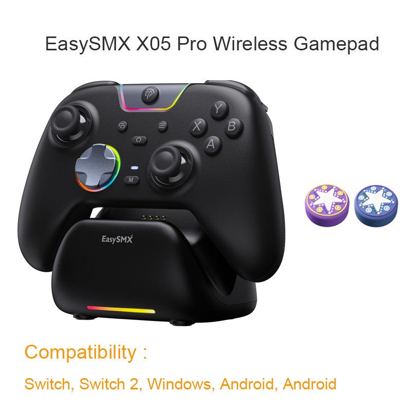 EasySMX X05 Pro Wireless Gaming Controller with Hall Joysticks, 1000Hz Polling Gamepad for PC Nintendo Switch Android and iOS