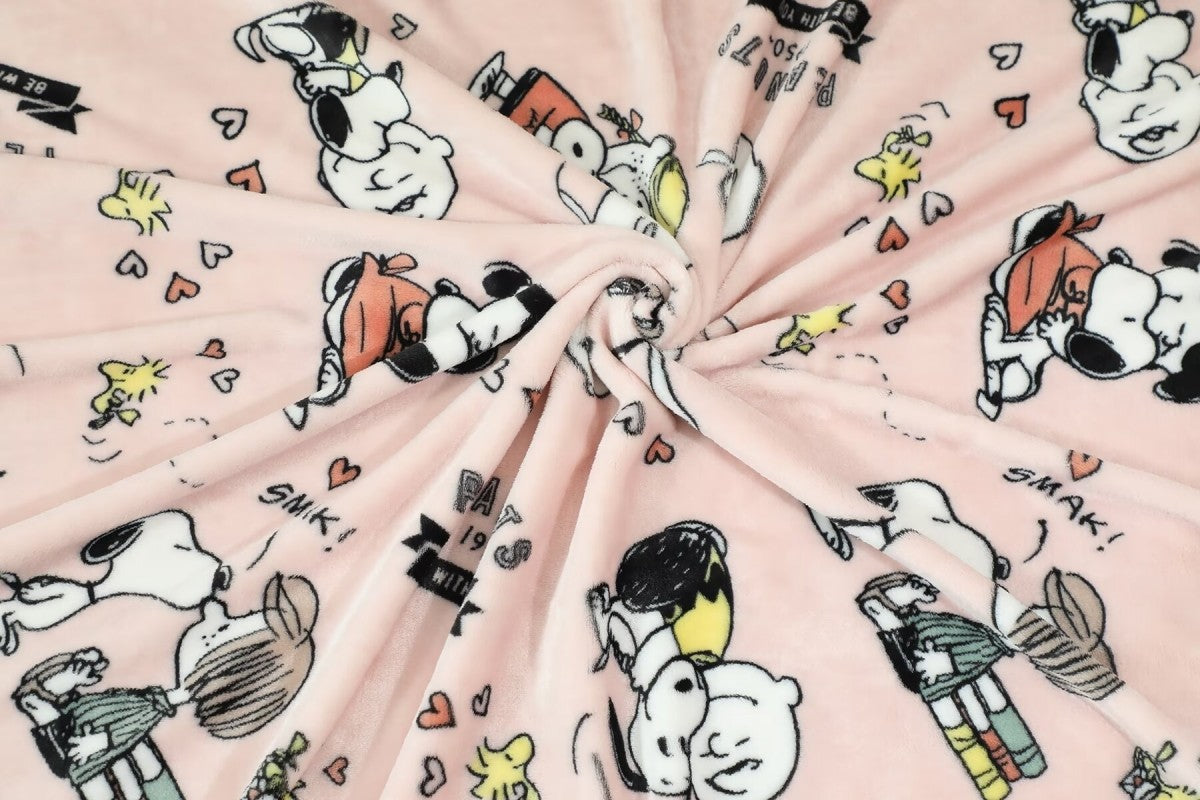 Snoopy Plush Blanket Comfortable Cartoon Snoopy Pattern Printing Flannel Blanket Office Nap Blanket Bedroom Bedspread Girl Gift