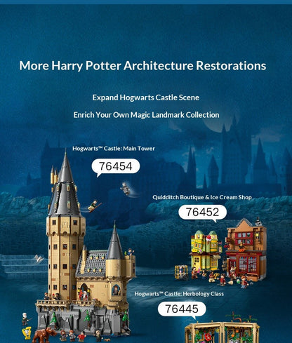 Blocos de montar Lego Castelo de Hogwarts 76445 Fênix de Dumbledore 76448 brinquedos infantis de montar presentes de Natal